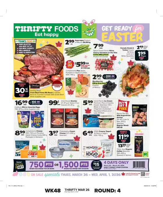Thrifty Foods catalogue in Fort Frances | Our best bargains | 2026-03-26T00:00:00.000Z - 2026-04-01T00:00:00.000Z