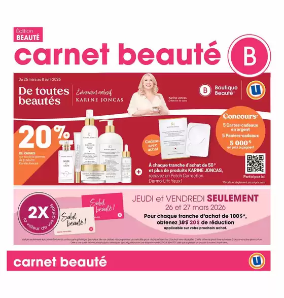 Uniprix catalogue in Val-d'Or | Carnet Beauté | 2026-03-26T00:00:00.000Z - 2026-04-01T00:00:00.000Z