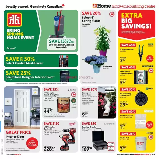 Home Hardware catalogue in Vancouver | Great offer for all customers | 2026-03-26T00:00:00.000Z - 2026-04-08T00:00:00.000Z