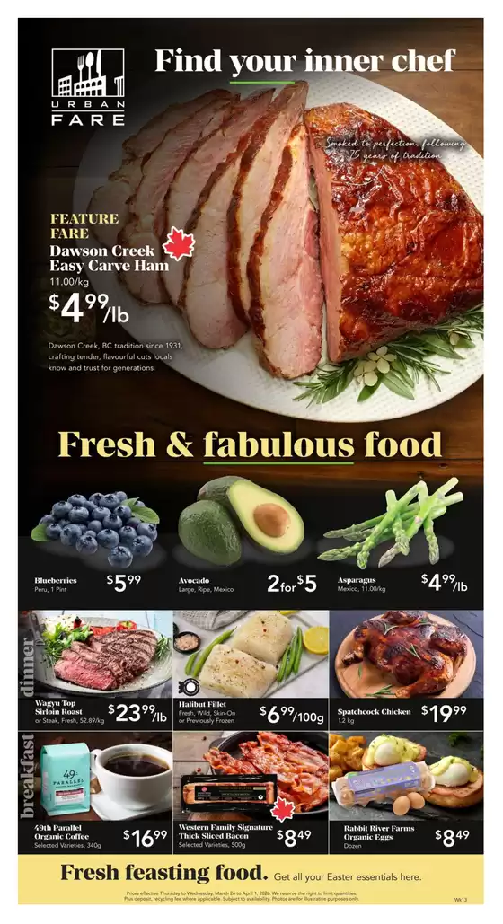 Urban Fare catalogue in Rusagonis-Waasis | Weekly Flyer | 2026-03-26T00:00:00.000Z - 2026-04-01T00:00:00.000Z