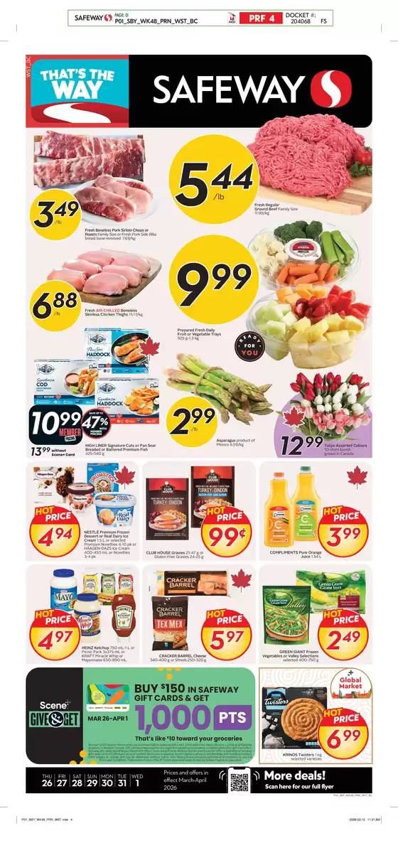 Safeway catalogue in Rusagonis-Waasis | Weekly Flyer | 2026-03-26T00:00:00.000Z - 2026-04-01T00:00:00.000Z