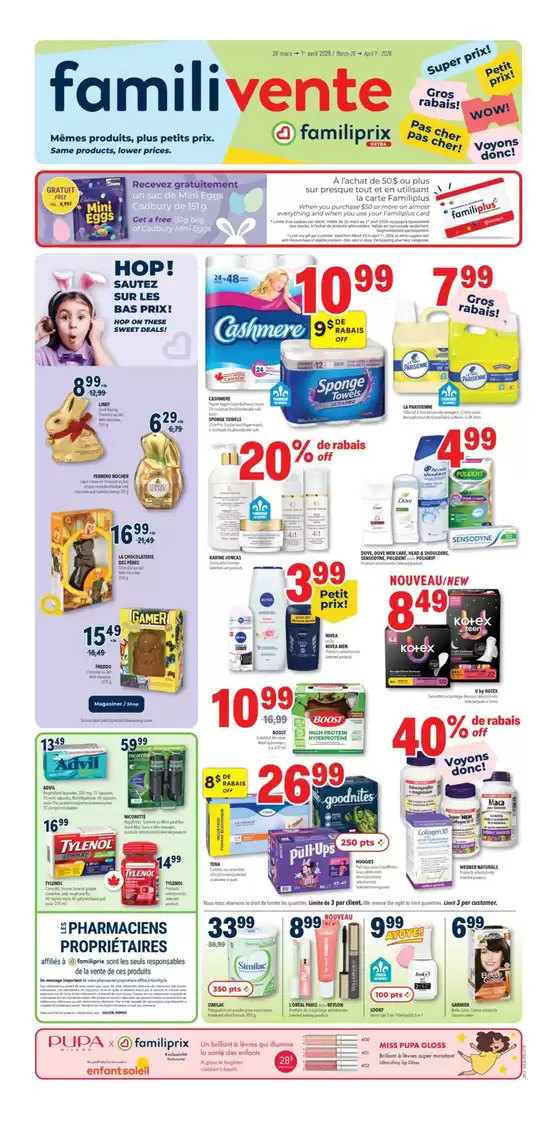 Familiprix catalogue in North York | Attractive special offers for everyone | 2026-03-26T00:00:00.000Z - 2026-04-01T00:00:00.000Z