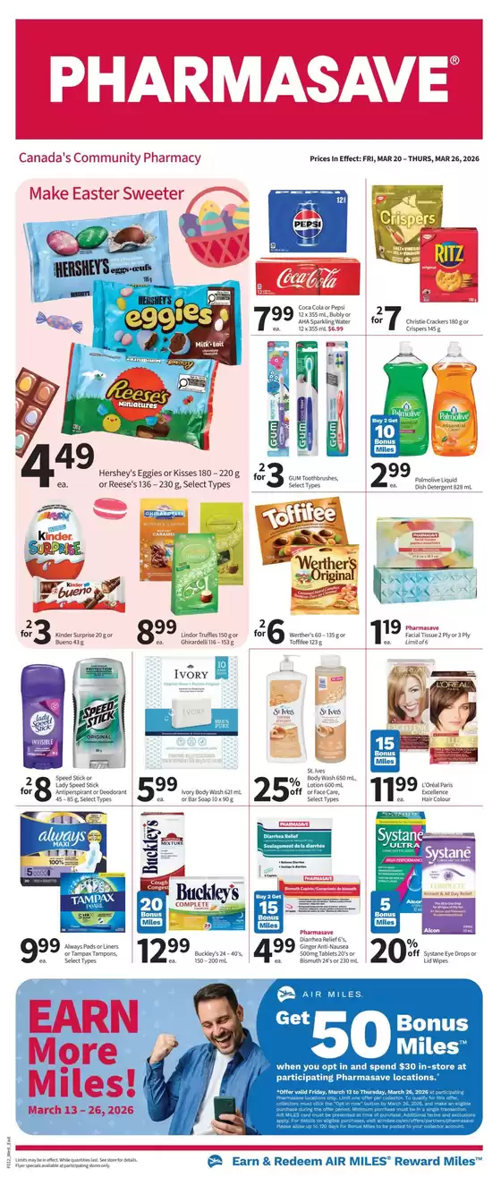 Pharmasave catalogue in North York | Top offers for all bargain hunters | 2026-03-13T00:00:00.000Z - 2026-03-26T00:00:00.000Z