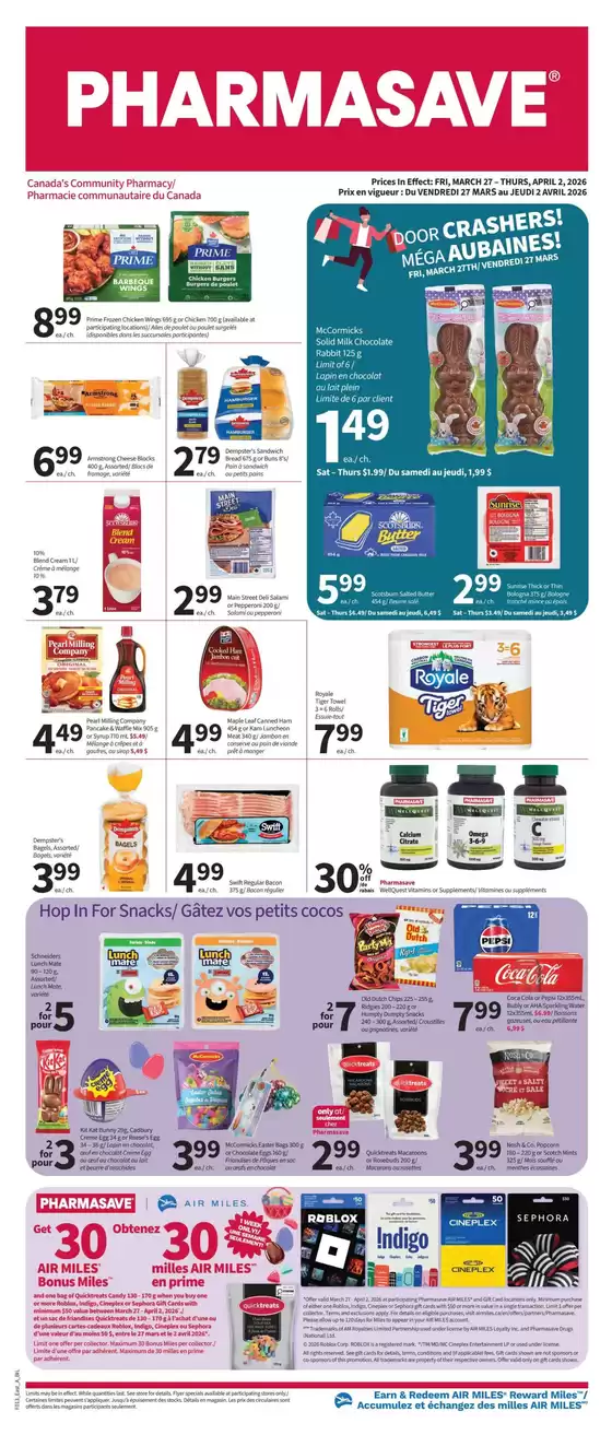 Pharmasave catalogue in Mississauga | Pharmasave weekly flyer | 2026-03-27T00:00:00.000Z - 2026-04-02T00:00:00.000Z