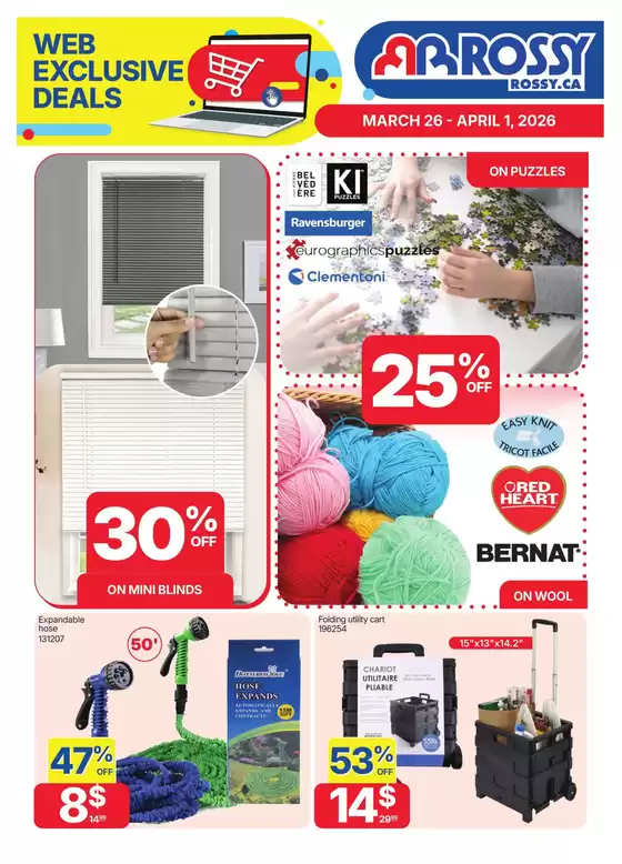 Rossy catalogue in Montreal | Top deals and discounts | 2026-03-26T00:00:00.000Z - 2026-04-01T00:00:00.000Z