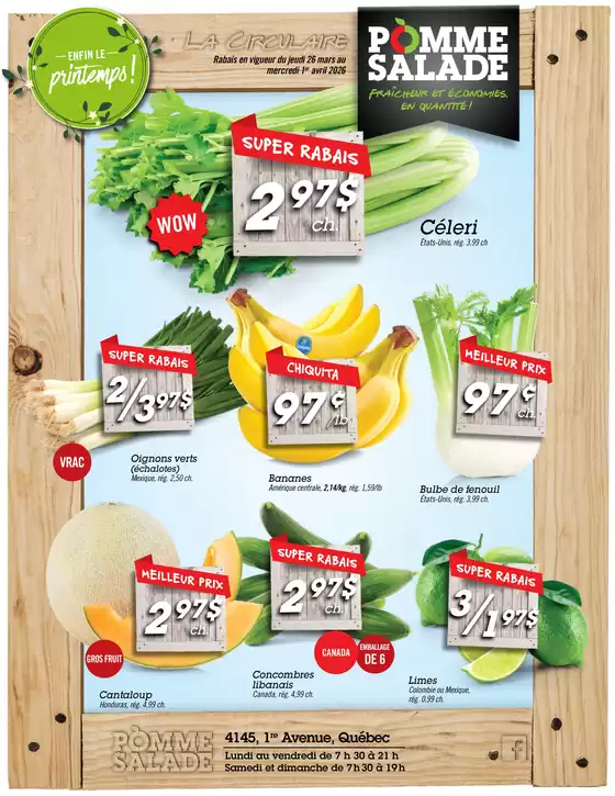 Pomme Natural Market catalogue in Sherbrooke QC | La circulaire  | 2026-03-26T00:00:00.000Z - 2026-04-01T00:00:00.000Z