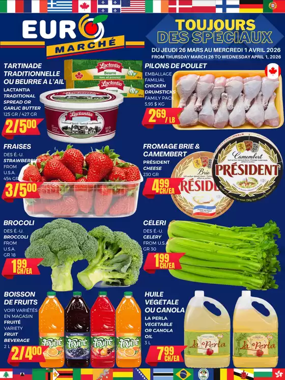 Euromarché catalogue in Milton | Weekly flyer | 2026-03-26T00:00:00.000Z - 2026-04-01T00:00:00.000Z