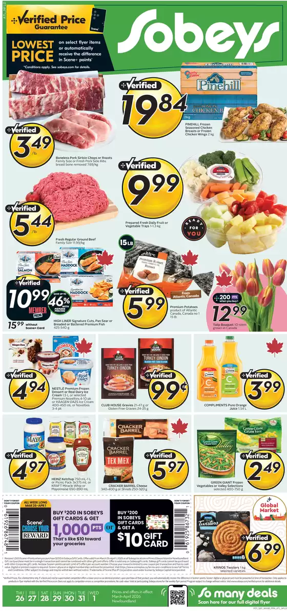 Sobeys catalogue in North York | Weekly flye r | 2026-03-26T00:00:00.000Z - 2026-04-01T00:00:00.000Z