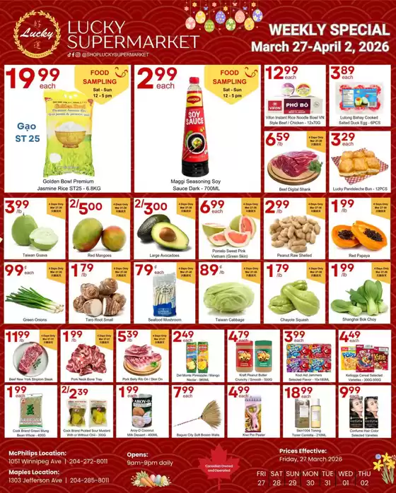 Lucky Supermarket catalogue in Saint Albert | Super sale  | 2026-03-27T00:00:00.000Z - 2026-04-02T00:00:00.000Z