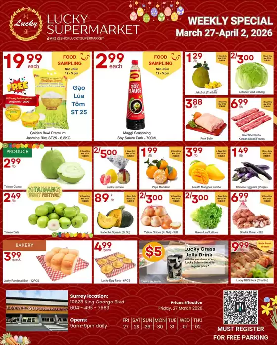 Lucky Supermarket catalogue in Saint Albert | Shop the lucky way  | 2026-03-27T00:00:00.000Z - 2026-04-02T00:00:00.000Z