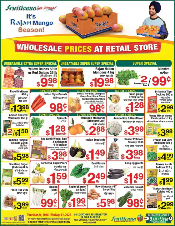 Fruiticana catalogue in Saint Albert | Weekly specials  | 2026-03-27T00:00:00.000Z - 2026-04-01T00:00:00.000Z