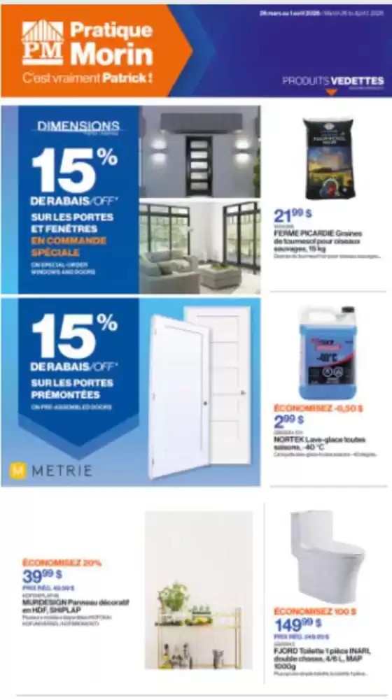 Patrick Morin catalogue in Winnipeg | Weekly flyer | 2026-03-27T00:00:00.000Z - 2026-04-01T00:00:00.000Z