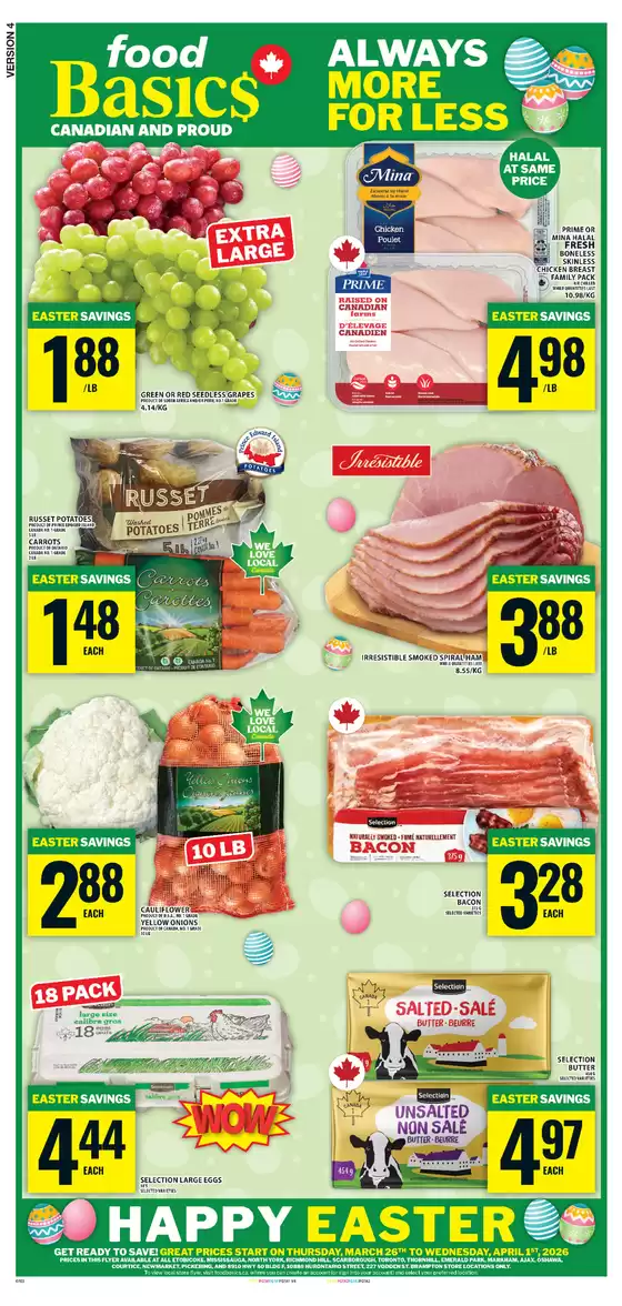 Food Basics catalogue in Vancouver | Top offers for all bargain hunters | 2026-03-26T00:00:00.000Z - 2026-04-01T00:00:00.000Z