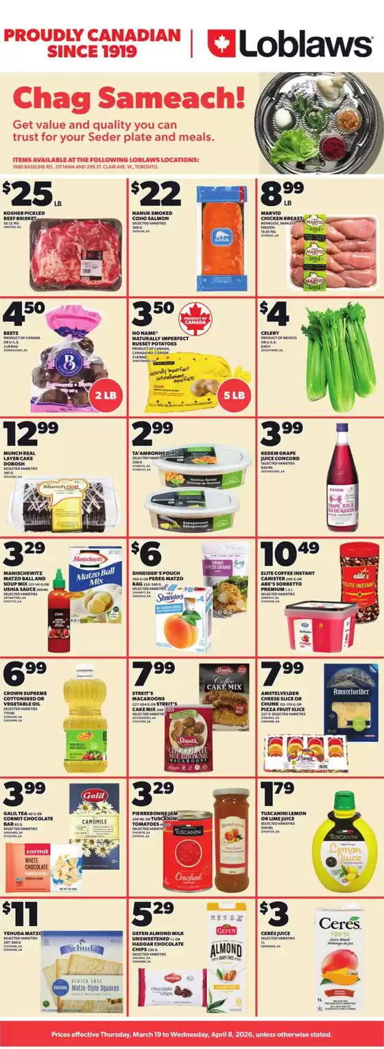 Loblaws catalogue in Courtenay | Passover  | 2026-03-27T00:00:00.000Z - 2026-04-08T00:00:00.000Z