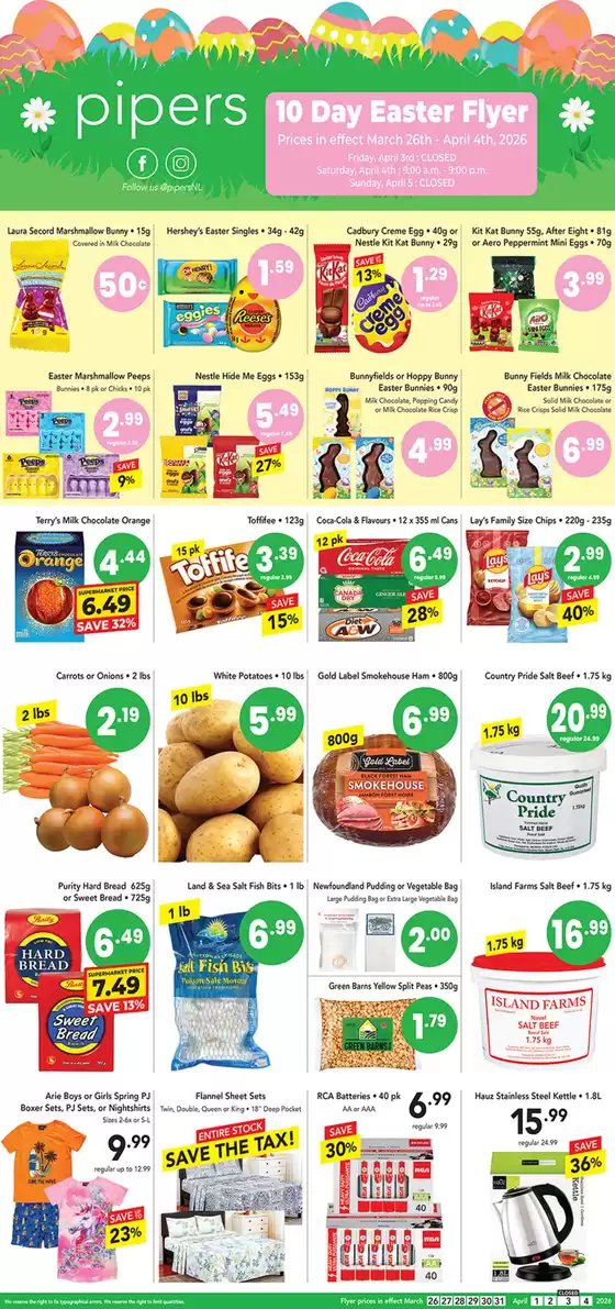 Pipers catalogue in Edmonton | Flyer Pipers | 2026-03-26T00:00:00.000Z - 2026-04-04T00:00:00.000Z