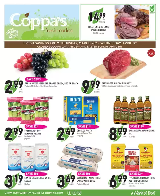 Coppa's catalogue | Weekly flyer  | 2026-03-27T00:00:00.000Z - 2026-04-08T00:00:00.000Z