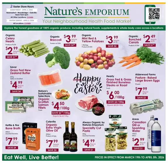 Nature's Emporium catalogue | Nature's Emporium Bi-Weekly Flyer  | 2026-03-27T00:00:00.000Z - 2026-04-05T00:00:00.000Z