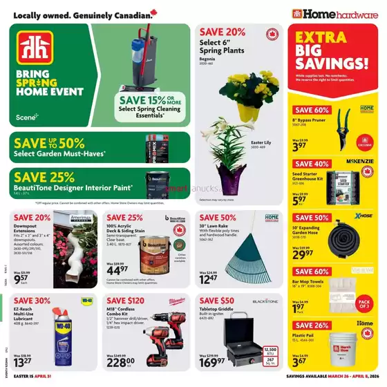 Home Hardware catalogue in Calgary | Great offer for all customers | 2026-03-26T00:00:00.000Z - 2026-04-08T00:00:00.000Z