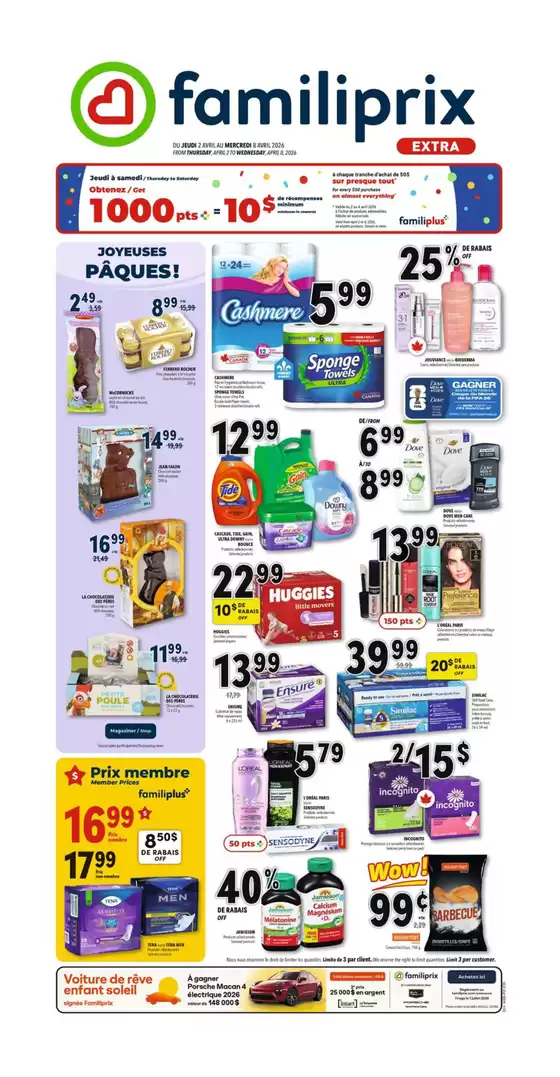 Familiprix catalogue | Top deals and discounts | 2026-04-02T00:00:00.000Z - 2026-04-08T00:00:00.000Z