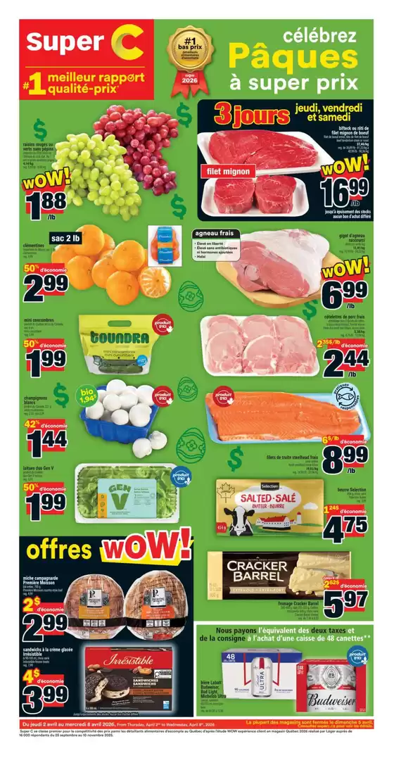 Super C catalogue in Alert Bay | Great offer for all customers | 2026-04-02T00:00:00.000Z - 2026-04-08T00:00:00.000Z