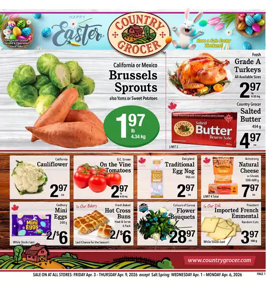 Country Grocer catalogue in Duncan | Attractive special offers for everyone | 2026-04-01T00:00:00.000Z - 2026-04-09T00:00:00.000Z