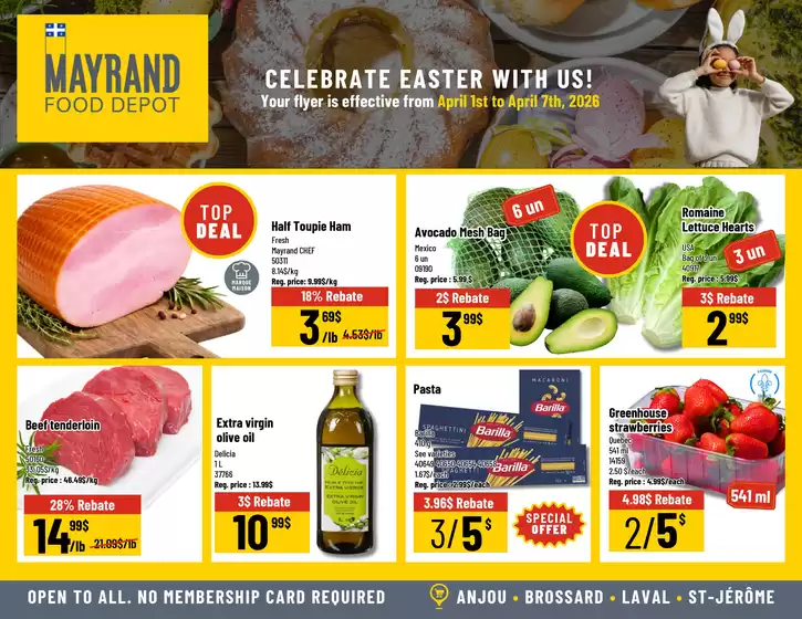 Mayrand catalogue in Burlington | Mayrand flyer | 2026-04-01T00:00:00.000Z - 2026-04-07T00:00:00.000Z
