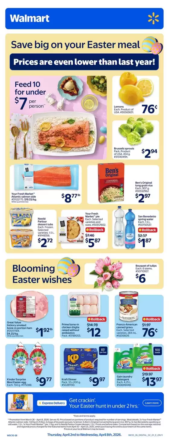 Walmart catalogue in St. John's | Walmart flyer | 2026-04-02T00:00:00.000Z - 2026-04-08T00:00:00.000Z