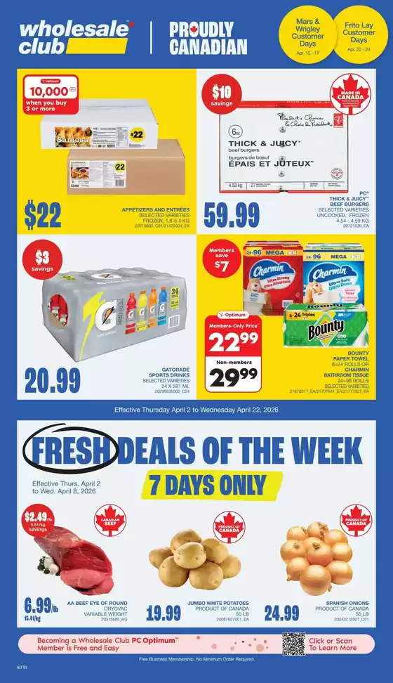 Wholesale Club catalogue in Burlington | Exclusive bargains | 2026-04-02T00:00:00.000Z - 2026-04-22T00:00:00.000Z