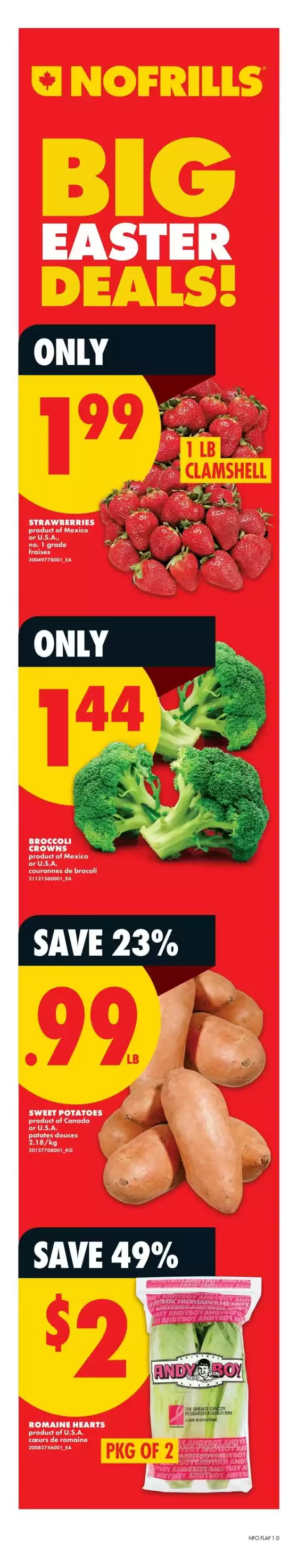 No Frills catalogue in Peterborough | Exclusive deals and bargains | 2026-04-01T00:00:00.000Z - 2026-04-15T00:00:00.000Z