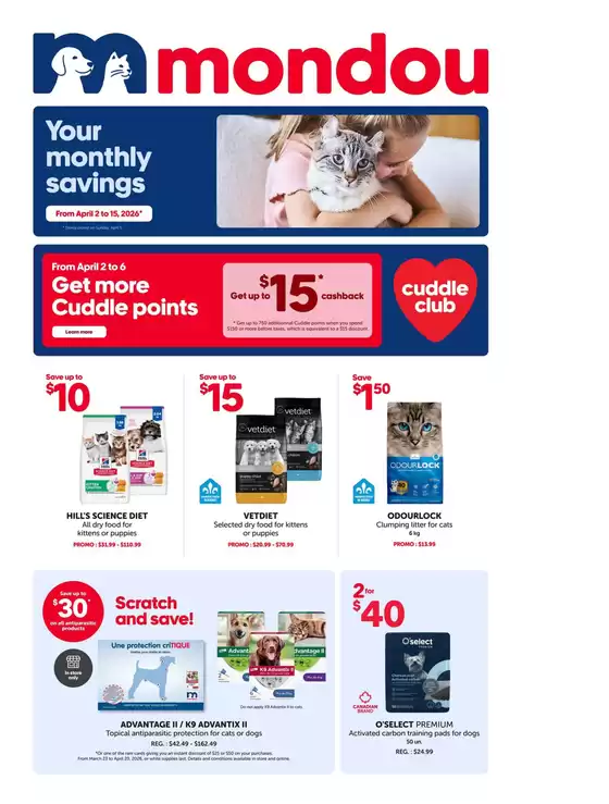 Mondou catalogue in Stouffville | Flyer | 2026-04-02T00:00:00.000Z - 2026-04-15T00:00:00.000Z