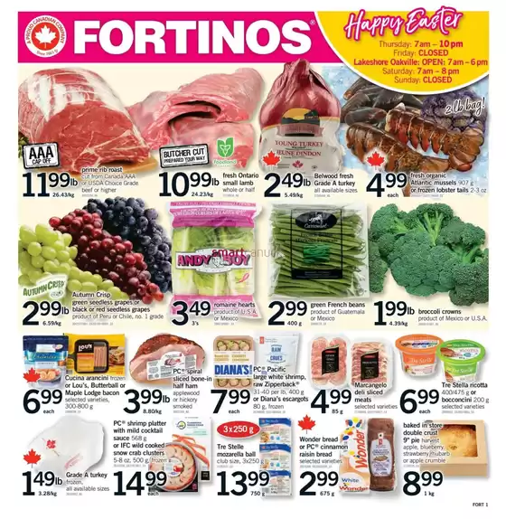 Fortinos catalogue in Williams Lake | Fortinos weekly flyer | 2026-04-09T00:00:00.000Z - 2026-04-11T00:00:00.000Z