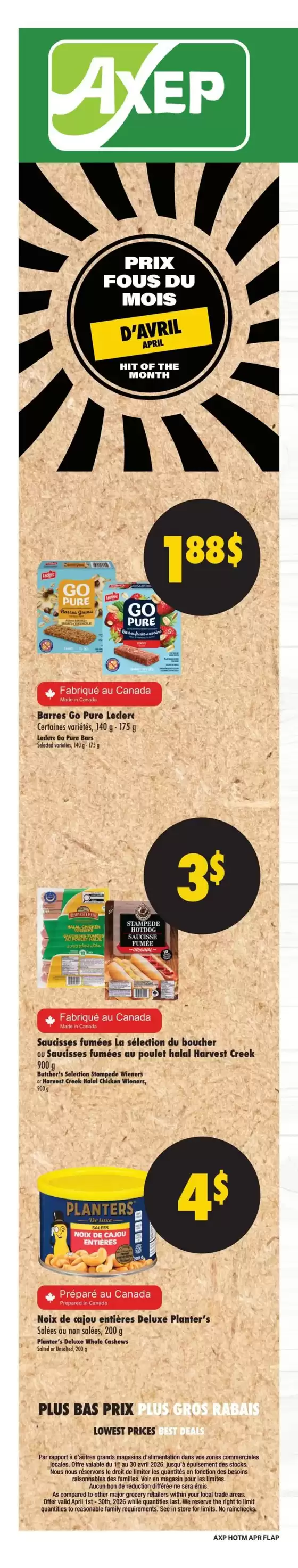 Axep catalogue in Yarmouth | Axep Weekly ad | 2026-04-01T00:00:00.000Z - 2026-04-30T00:00:00.000Z