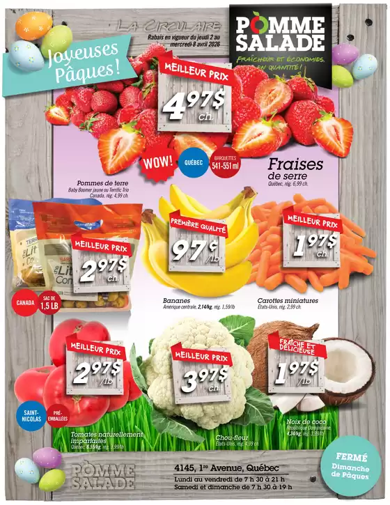 Pomme Salade catalogue in Scarborough | Joyeuses Pâques! | 2026-04-02T00:00:00.000Z - 2026-04-08T00:00:00.000Z