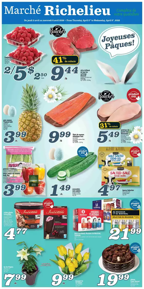 Marché Richelieu catalogue in Coquitlam | Joyeuses Pâques! | 2026-04-02T00:00:00.000Z - 2026-04-08T00:00:00.000Z