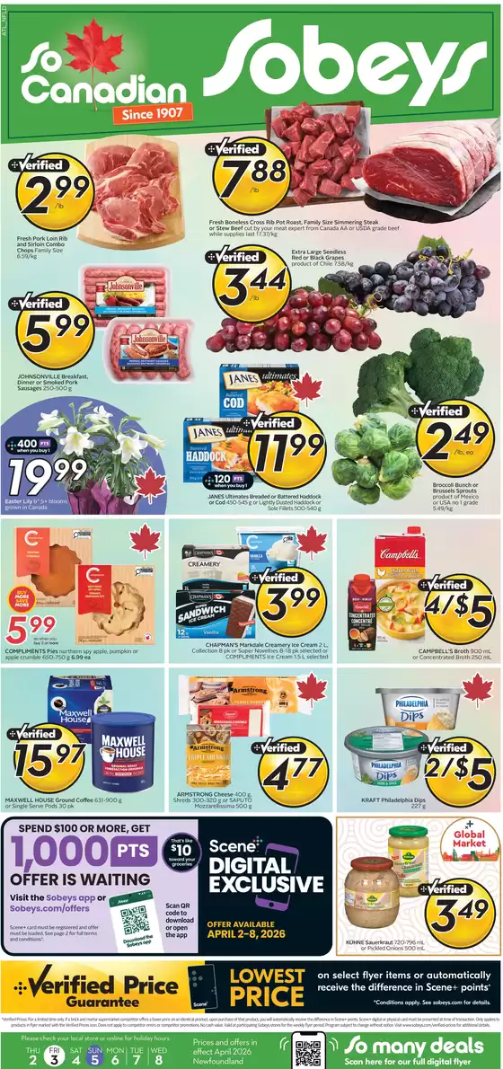 Sobeys catalogue in Coquitlam | Weekly flyer  | 2026-04-02T00:00:00.000Z - 2026-04-08T00:00:00.000Z
