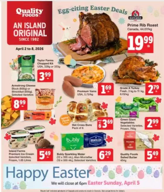 Quality Foods catalogue in Saint-Charles-Borromée | Easter deals  | 2026-04-02T00:00:00.000Z - 2026-04-08T00:00:00.000Z