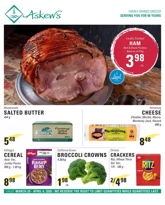 Askews Foods catalogue in Oshawa | Weekly flyer  | 2026-04-02T00:00:00.000Z - 2026-04-04T00:00:00.000Z
