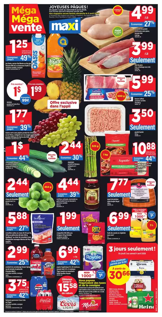 Maxi catalogue in Bridgewater | Mega vente  | 2026-04-03T00:00:00.000Z - 2026-04-09T00:00:00.000Z