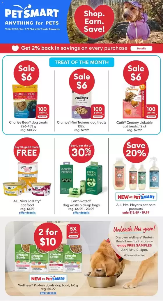 Petsmart catalogue | Petsmart weekly flyer | 2026-03-30T00:00:00.000Z - 2026-05-03T00:00:00.000Z