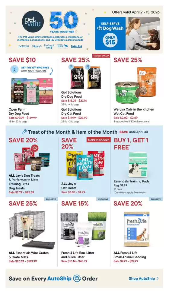 Petvalu catalogue | Bi weekly flyer  | 2026-04-03T00:00:00.000Z - 2026-04-15T00:00:00.000Z