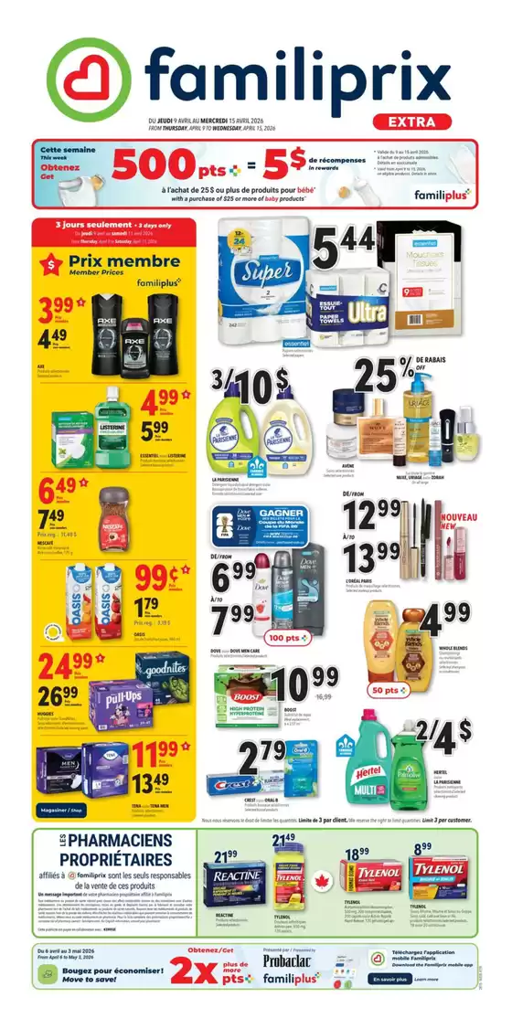 Familiprix catalogue in Esterhazy | New offers to discover | 2026-04-09T00:00:00.000Z - 2026-04-15T00:00:00.000Z