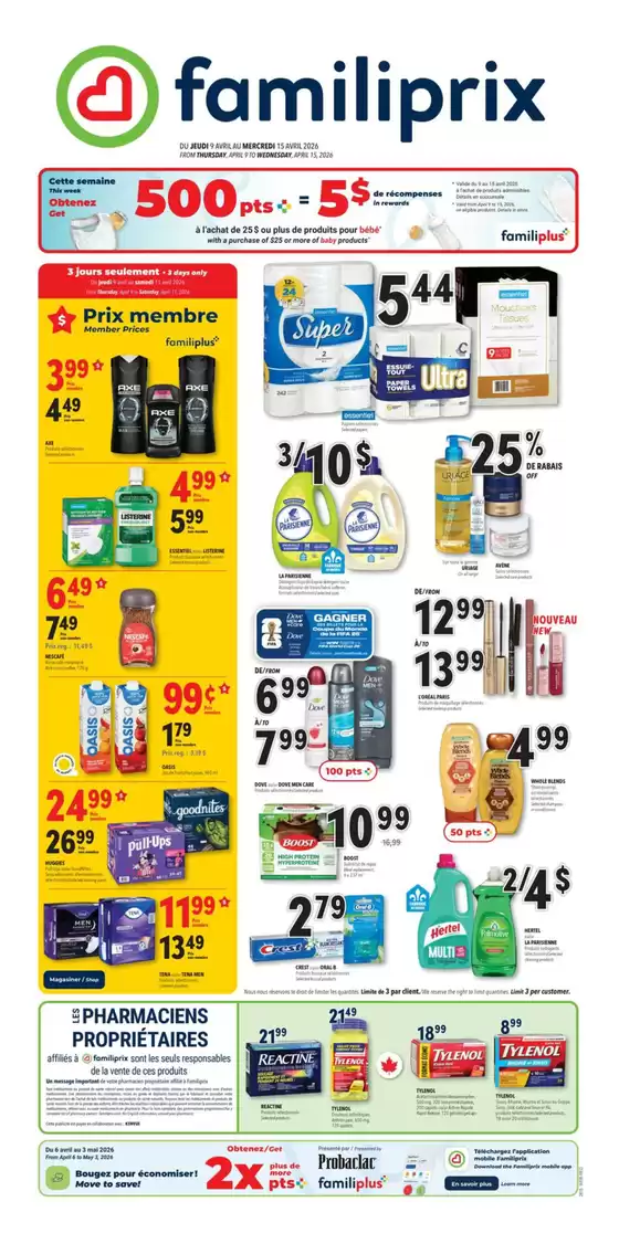 Familiprix catalogue in Esterhazy | Our best bargains | 2026-04-09T00:00:00.000Z - 2026-04-15T00:00:00.000Z