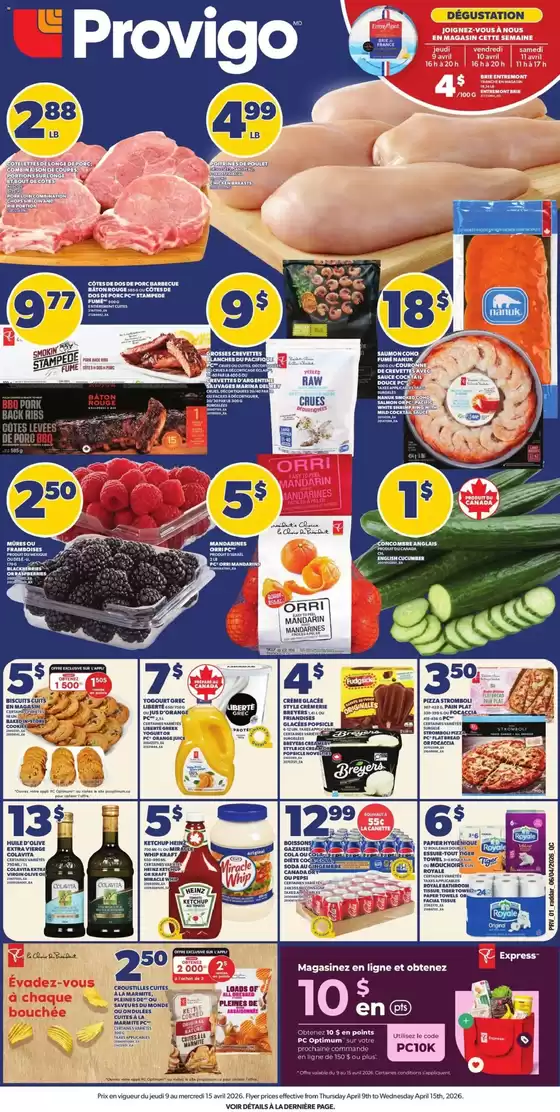 Provigo catalogue in Marystown | Current deals and offers | 2026-04-09T00:00:00.000Z - 2026-04-15T00:00:00.000Z