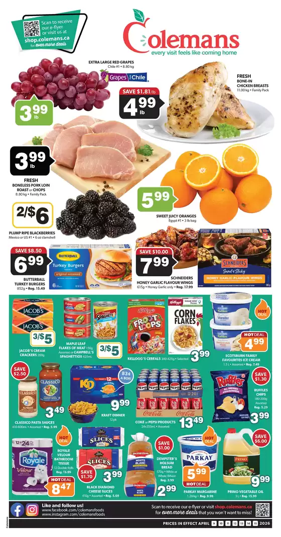 Coleman's catalogue in Marystown | Special offers for you | 2026-04-09T00:00:00.000Z - 2026-04-15T00:00:00.000Z