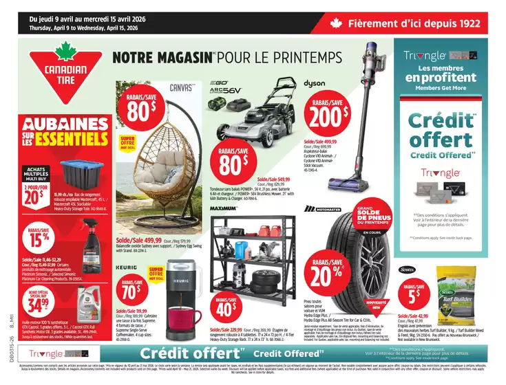 Canadian Tire catalogue in Scarborough | Our best offers for you | 2026-04-09T00:00:00.000Z - 2026-04-15T00:00:00.000Z