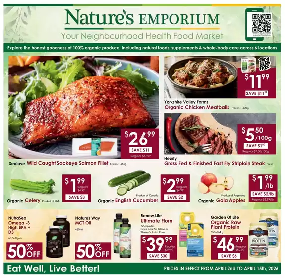 Nature's Emporium catalogue | Bi weekly flyer  | 2026-04-07T00:00:00.000Z - 2026-04-15T00:00:00.000Z
