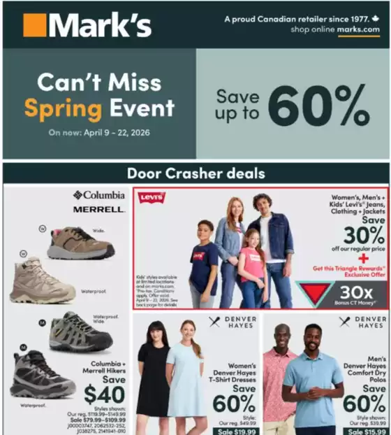 Mark's catalogue | Save up to 60 % | 2026-04-08T00:00:00.000Z - 2026-04-22T00:00:00.000Z