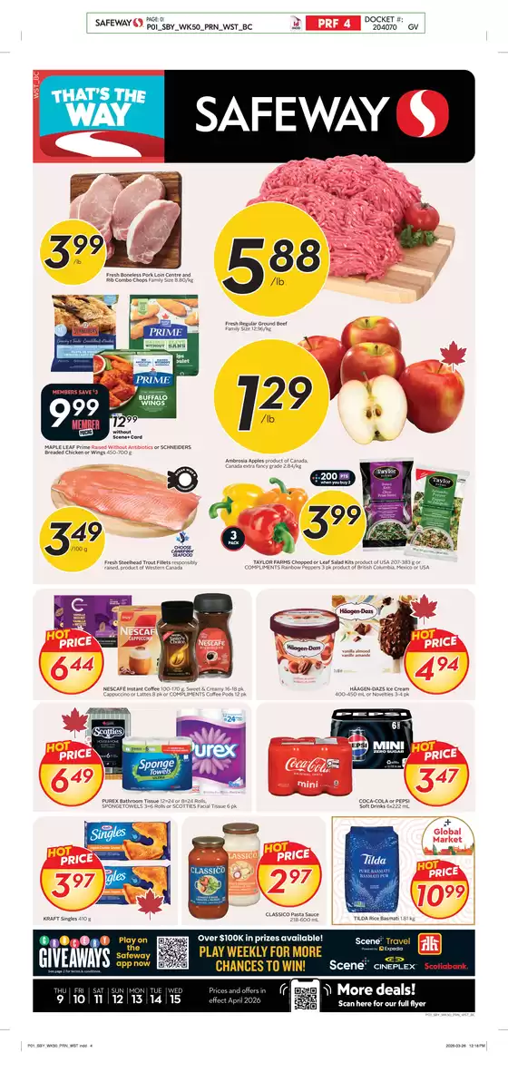 Safeway catalogue | Weekly Flyer | 2026-04-09T00:00:00.000Z - 2026-04-15T00:00:00.000Z