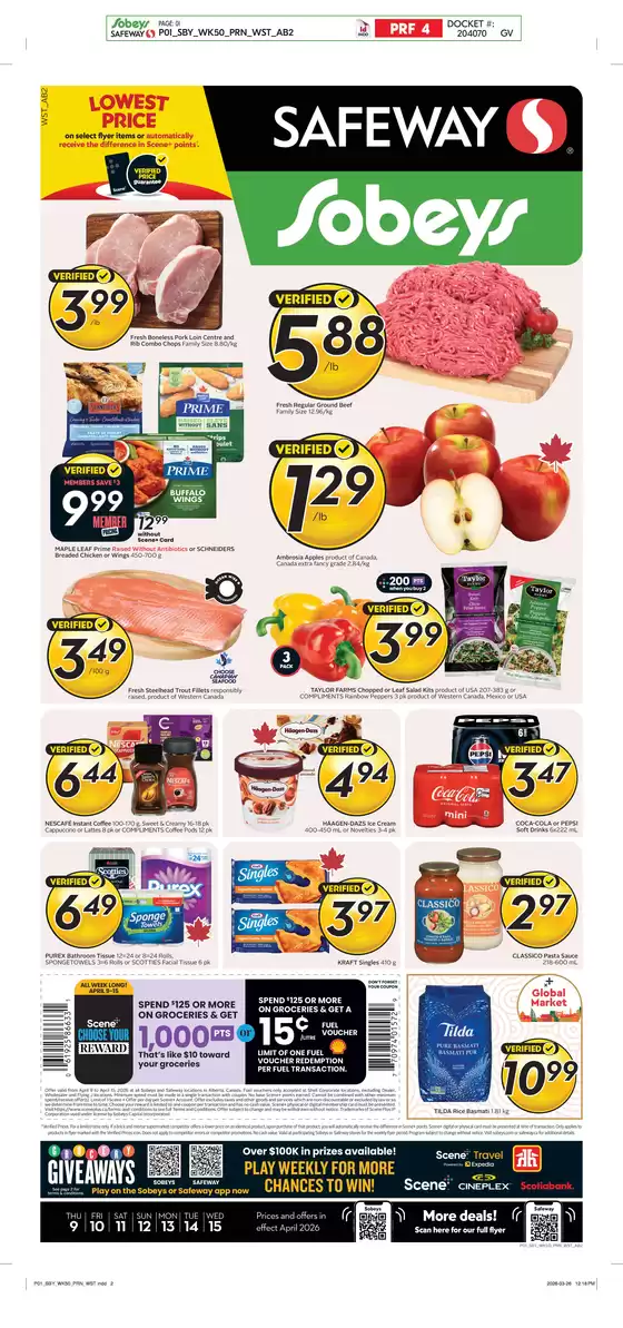 Safeway catalogue | Top offers for smart savers | 2026-04-09T00:00:00.000Z - 2026-04-15T00:00:00.000Z