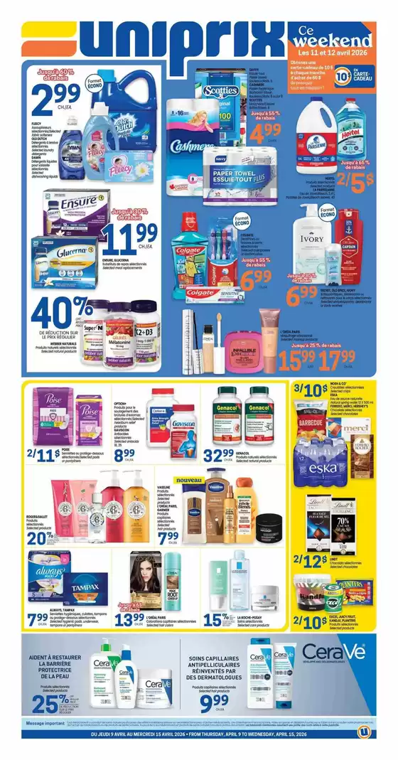 Uniprix catalogue in Markham | Uniprix Weekly ad | 2026-04-09T00:00:00.000Z - 2026-04-15T00:00:00.000Z